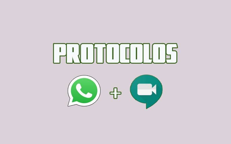 Protocolos uso Whatsapp y Meet